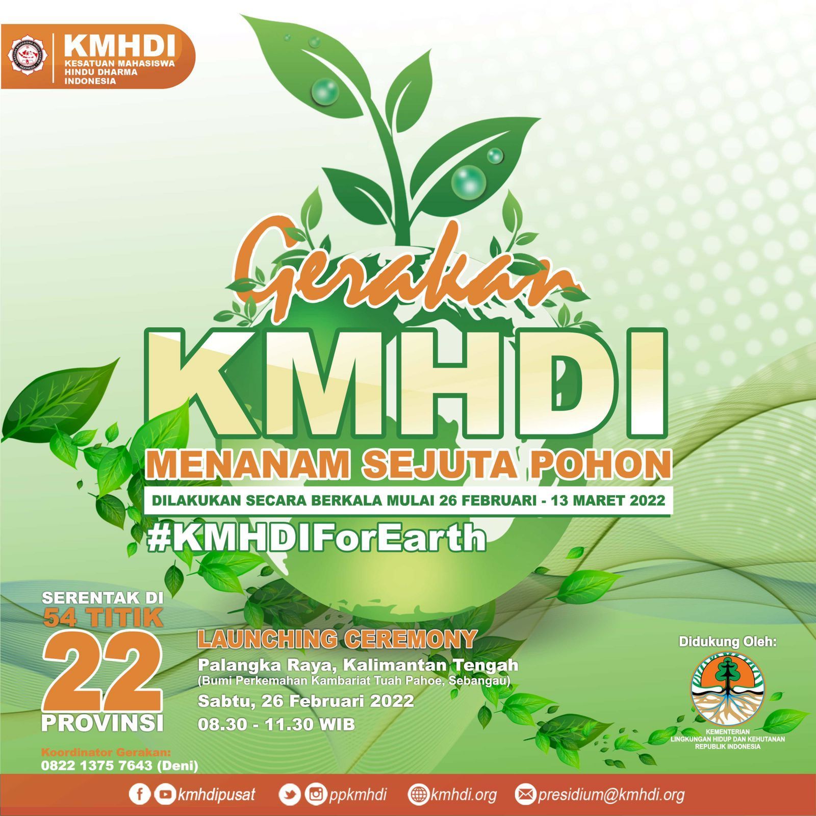 podiumnews.com-Gerakan Menanam Sejuta Pohon, Respon KMHDI Hadapi Perubahan Iklim 